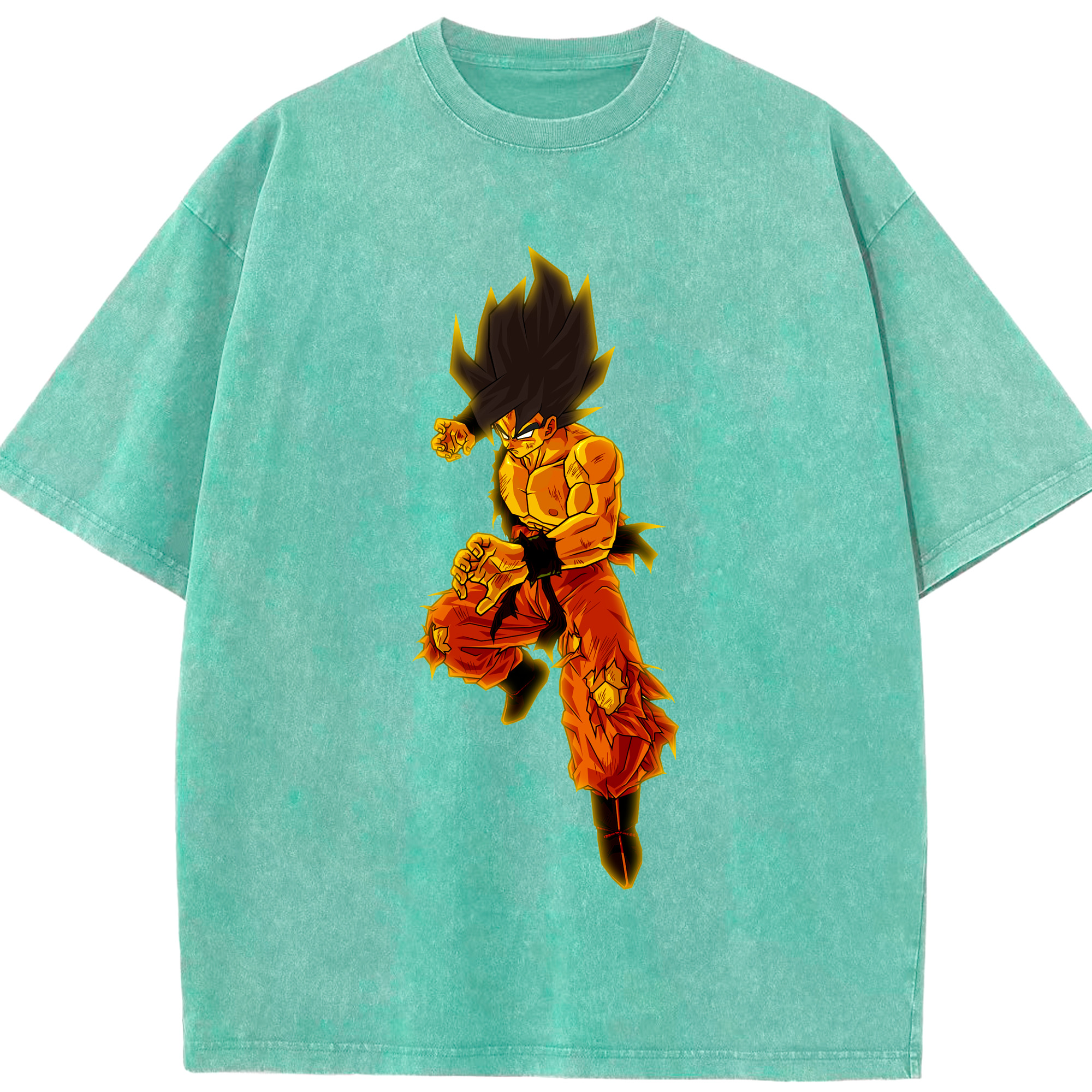 （画像用） ドラゴンボール 孫 悟飯（そんごはん）DRAGON BALL Son Gohan 綿100% ヴィンテージ風 半袖Tシャツ（フロントプリント）